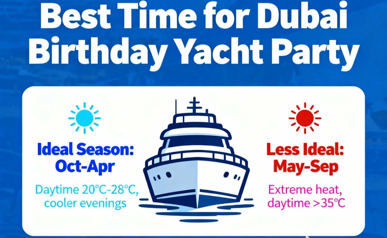 The Best Time to Host a Dubai Birthday Yacht Party
