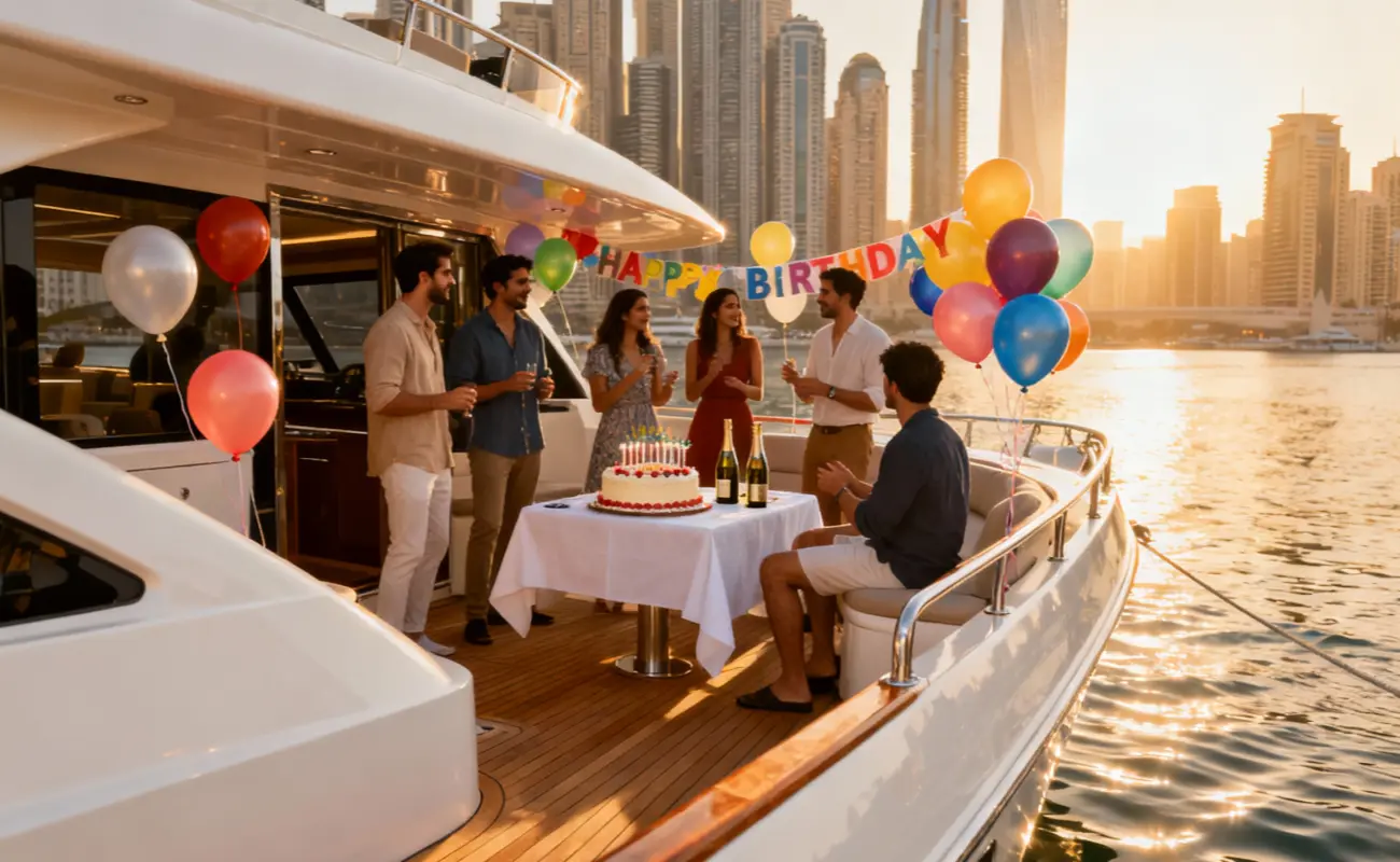 Private Yacht Rental for Birthday in Dubai