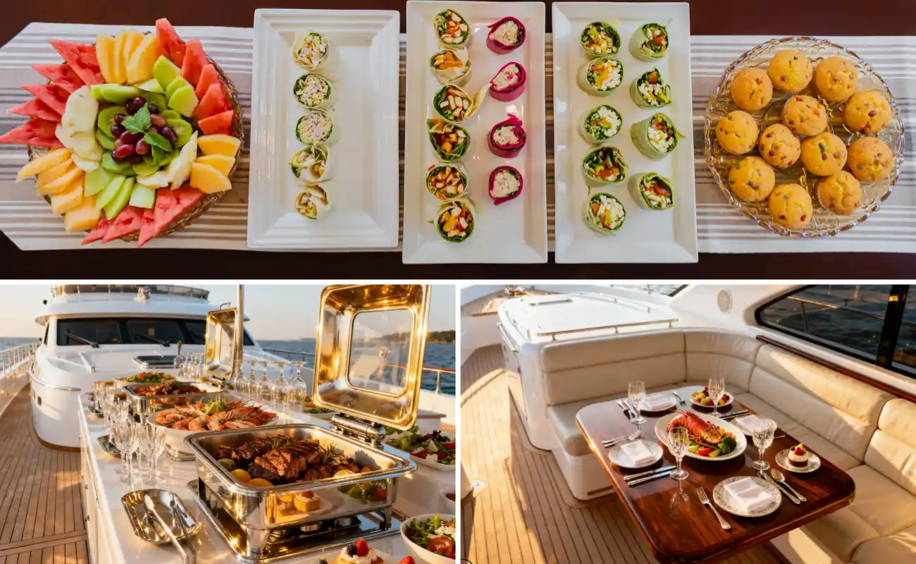 Types of Yacht Catering Services in Dubai
