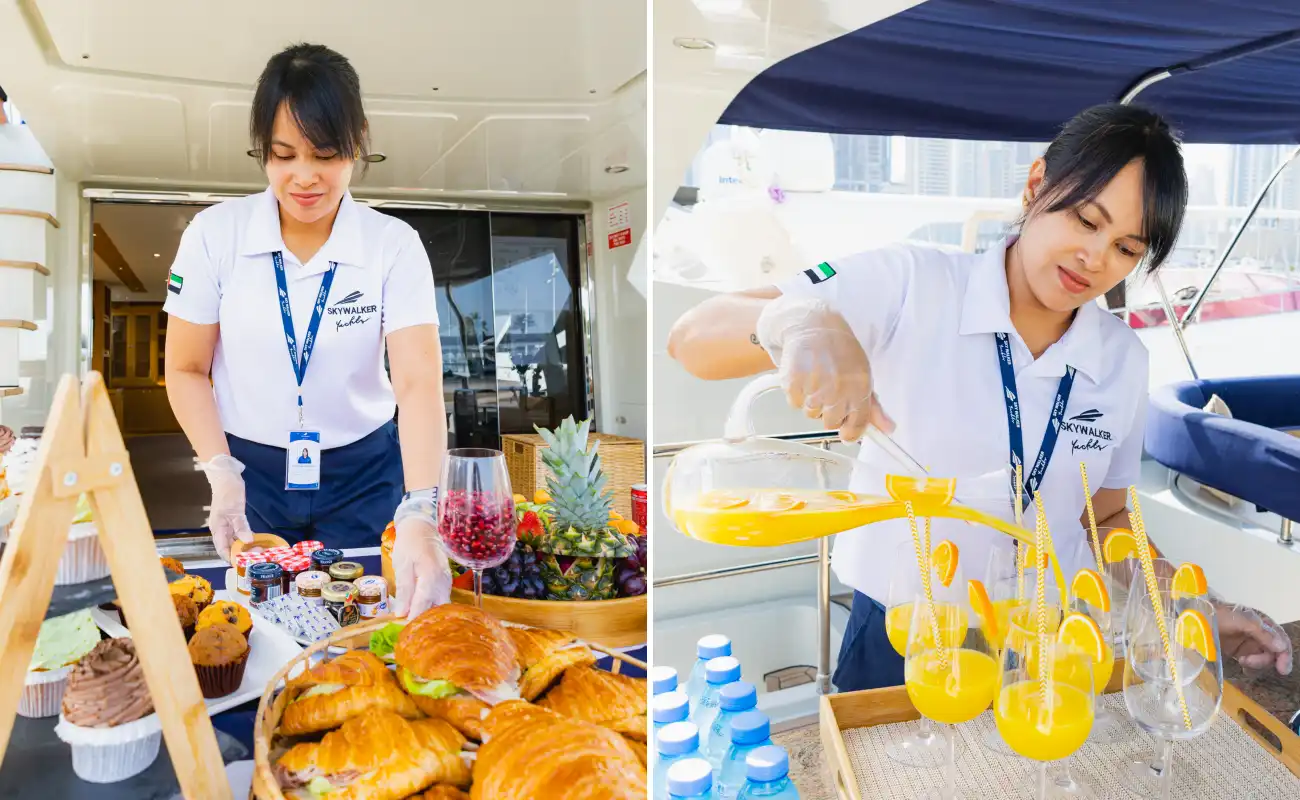 Yacht Dining Service Dubai