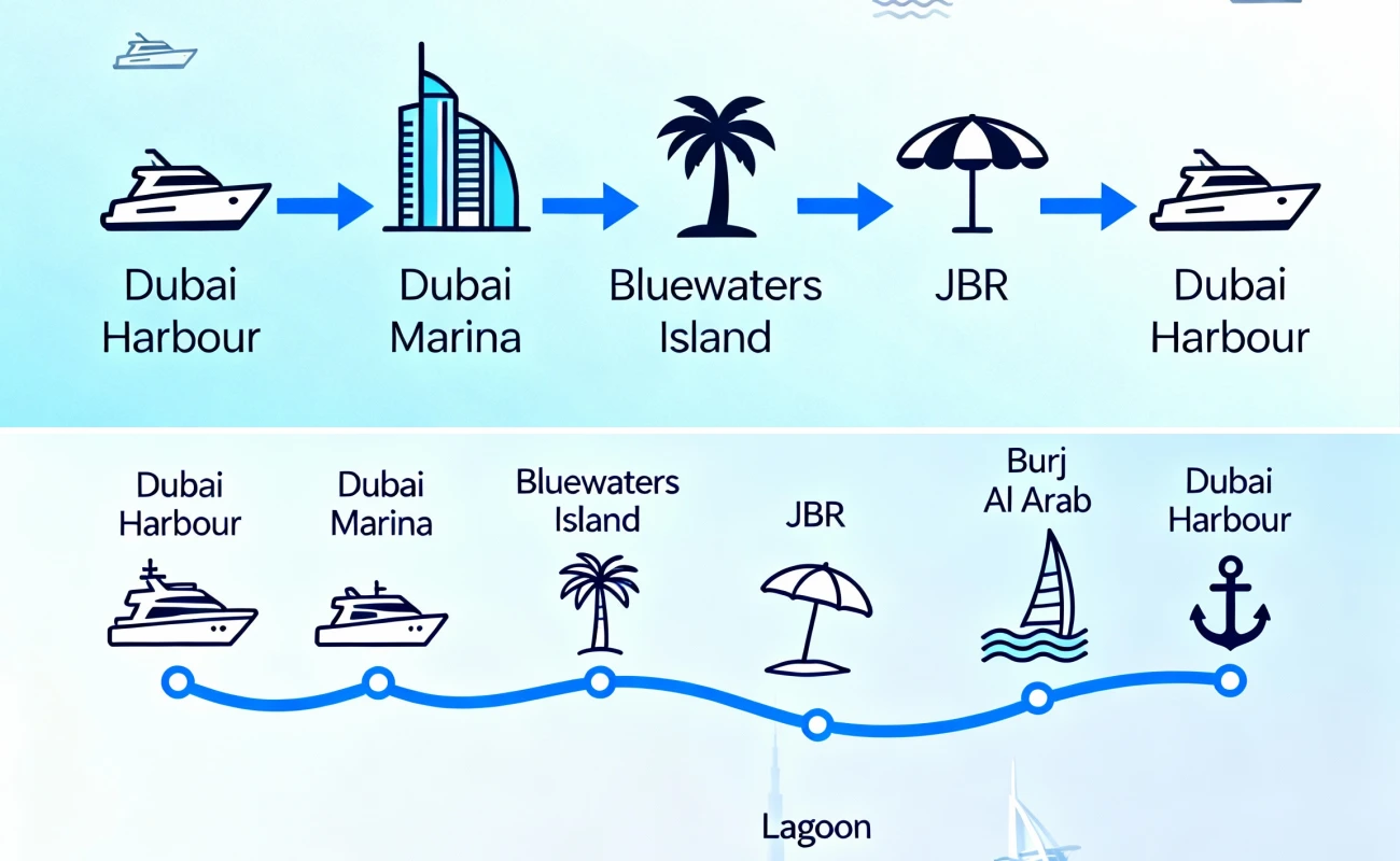 Best Routes for Cheap Yacht Rental Dubai Per Hour