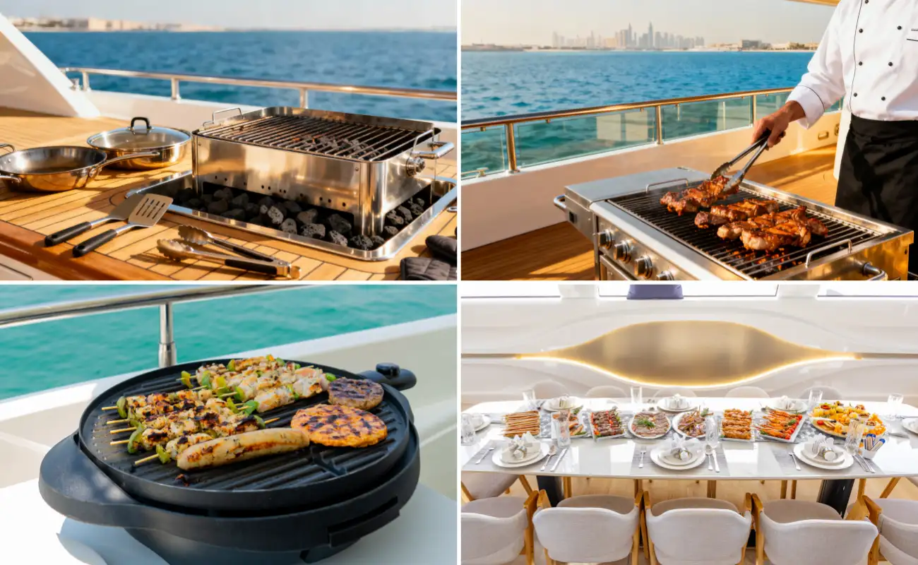 Dubai Yacht BBQ Catering Service Inclusions