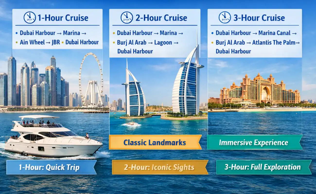 Top Yacht Cruise Routes in Dubai for First-Time Visitors