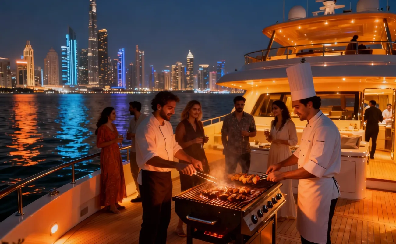 Book a Dubai Yacht Rental with BBQ