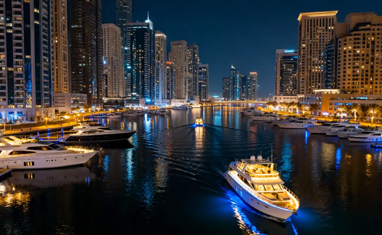 Dubai Yacht Rental Evening Cruise