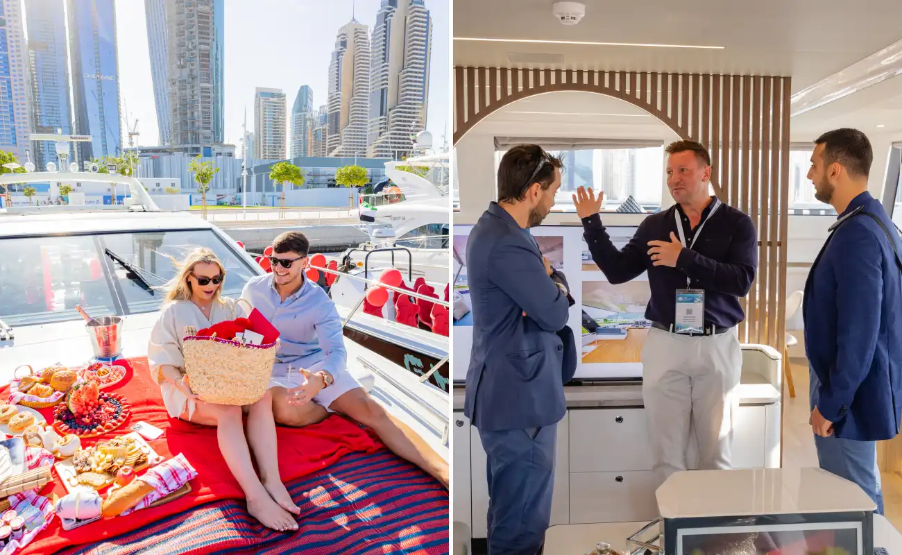 Dubai Marina Private Yacht Rental Activity