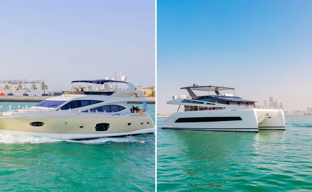 Types of Yachts for Small Parties in Dubai