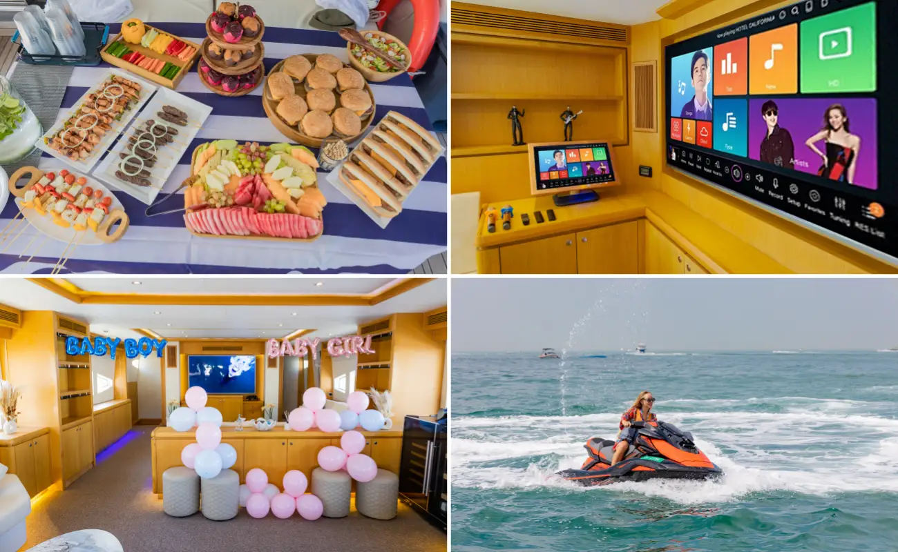 Additional Services for Dubai Mini Yacht Parties