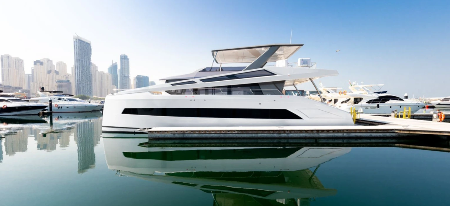 sleek luxury catamaran for an unforgettable dubai catamaran cruise along the coast.