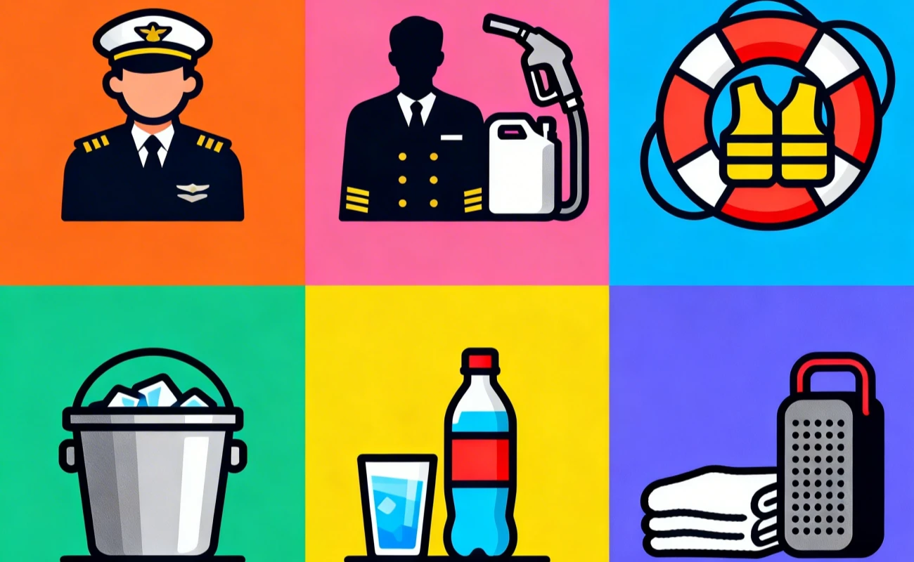 Dubai Yacht Charter Inclusions