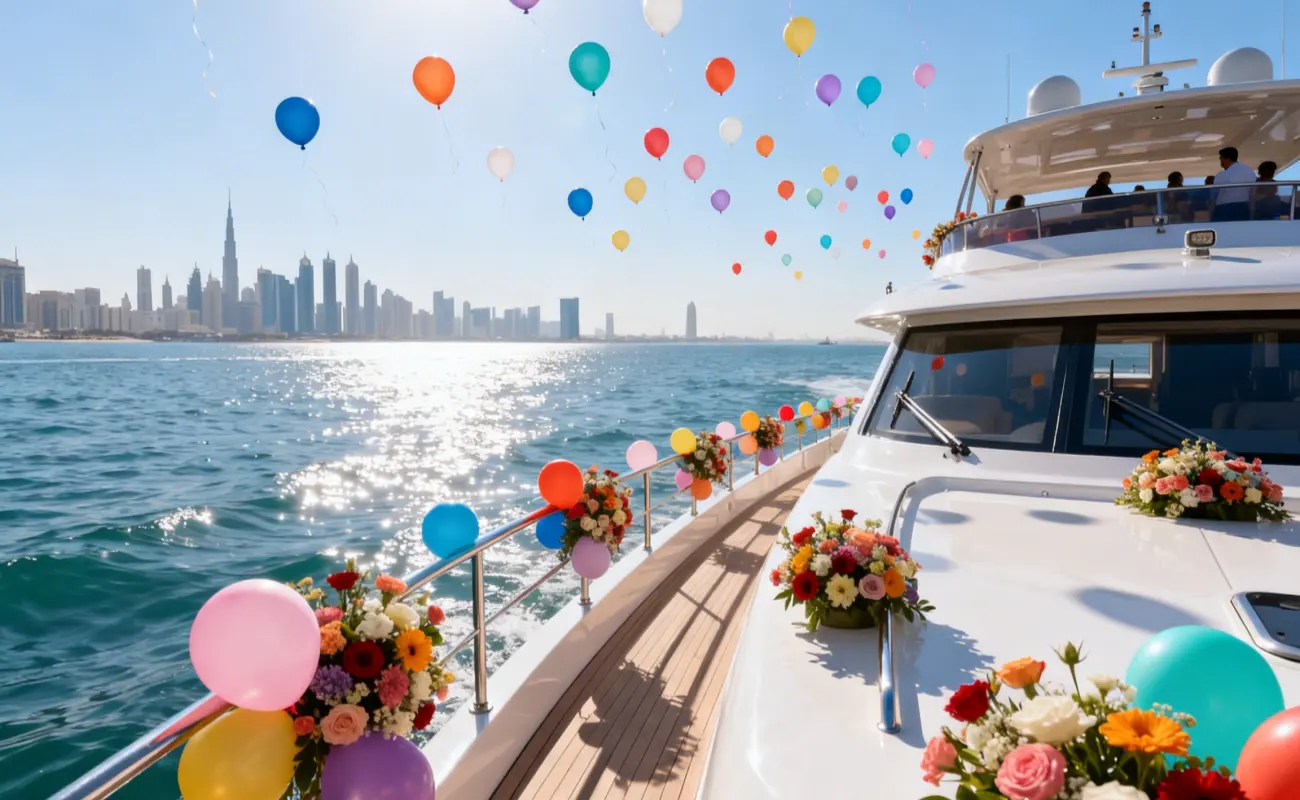 Dubai Yacht Charter Celebration