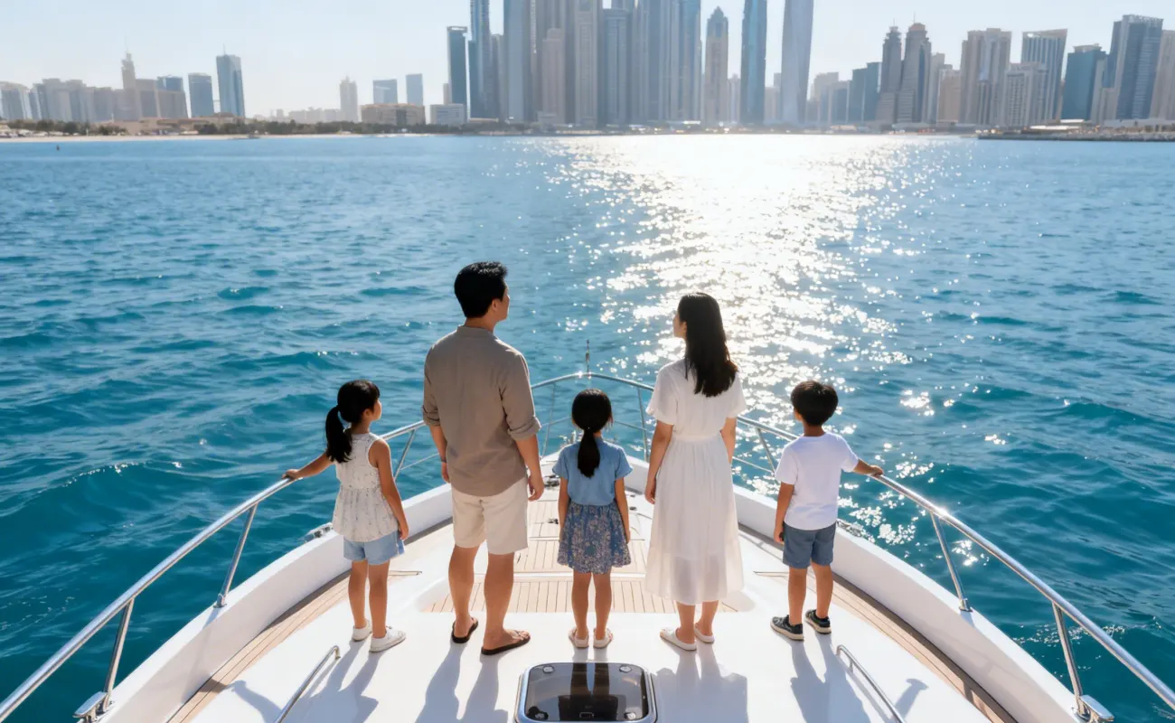 Dubai Private Yacht Charter for Family Vacations
