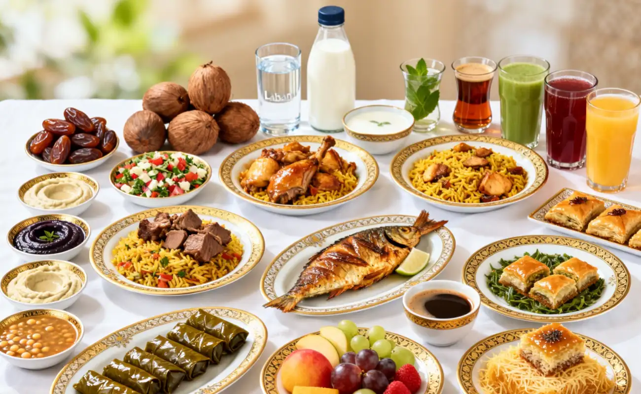 Dubai Ramadan Yacht Charter Iftar Menu