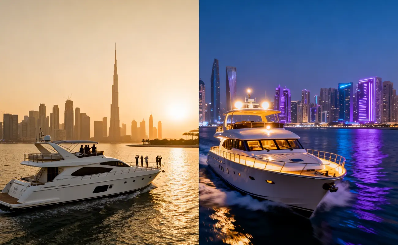 Types of Yacht Cruises in Dubai Marina