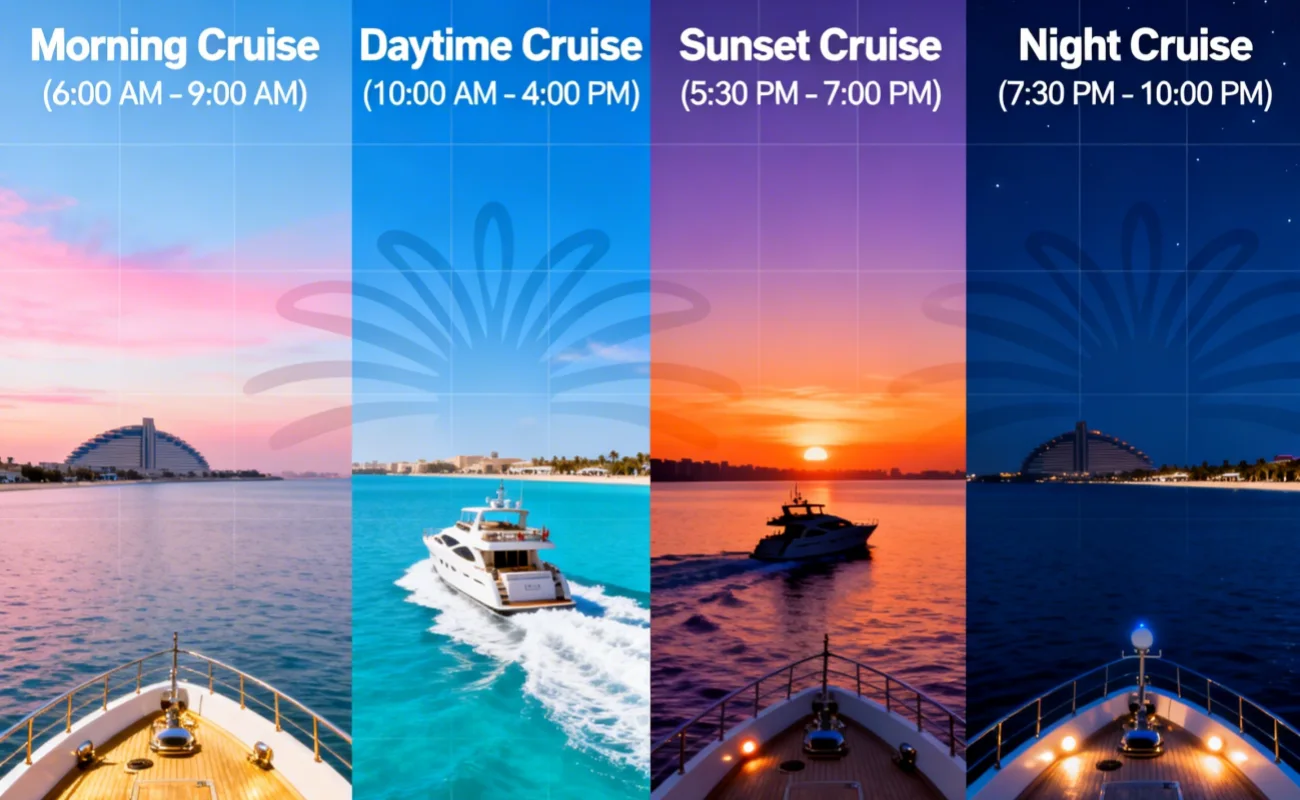 Best Time for Yacht Cruises Around Palm Jumeirah