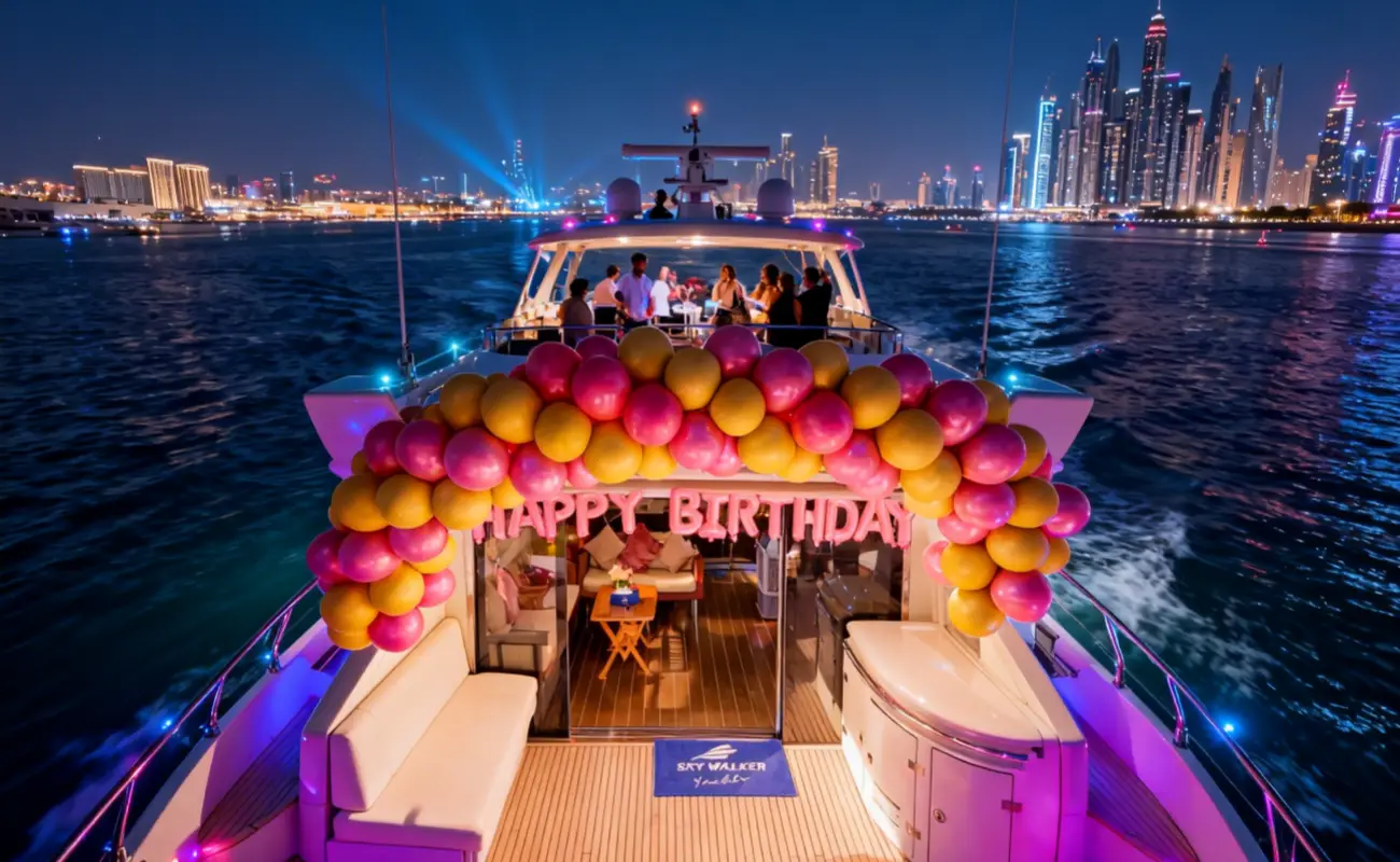 Yacht Charter for Birthday Parties in Dubai