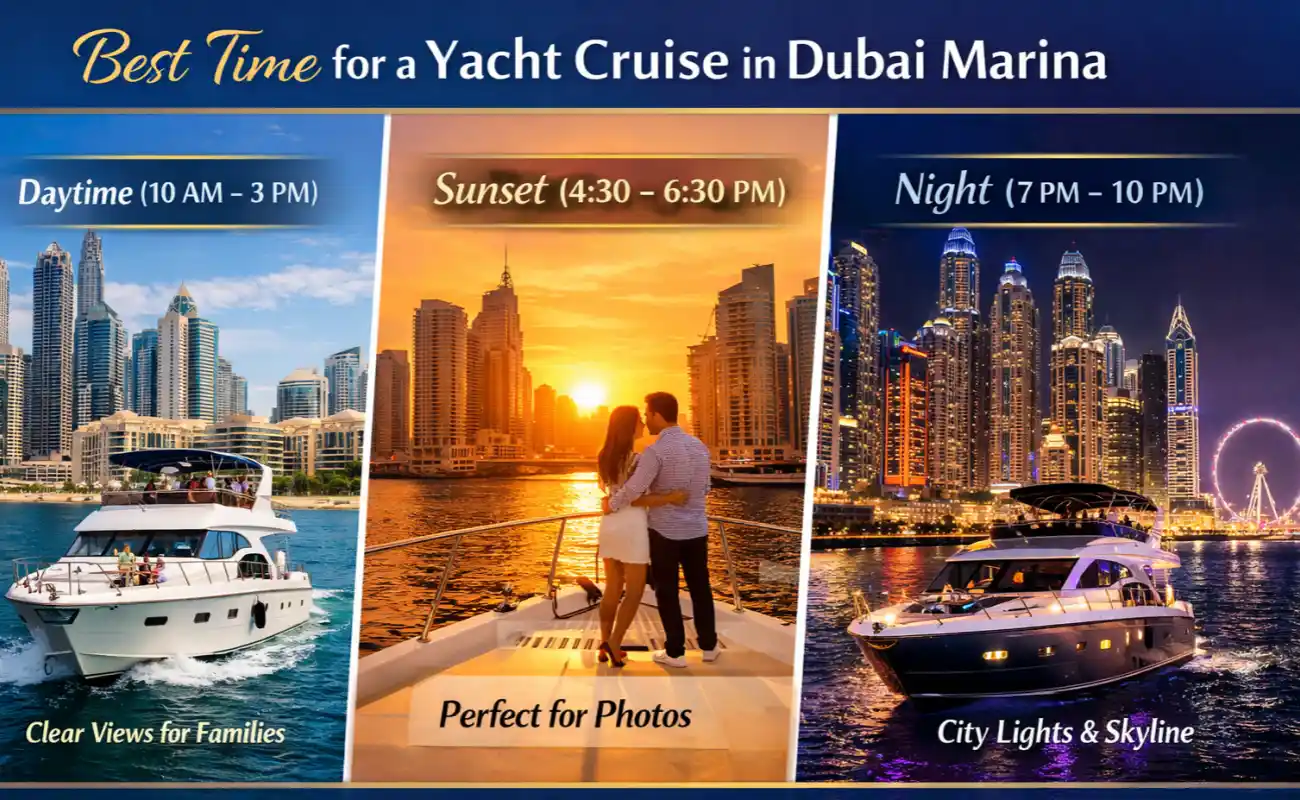 Best Time for a Yacht Cruise in Dubai Marina