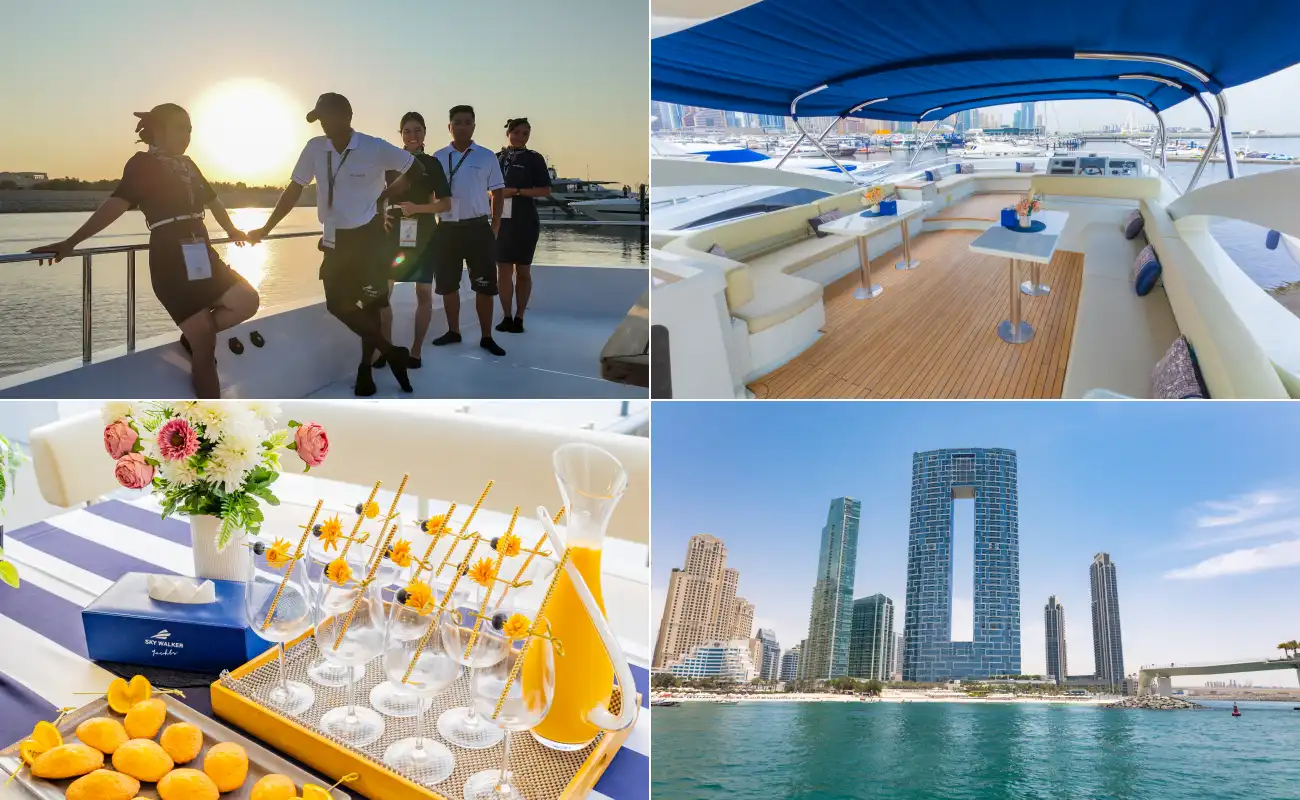 Dubai Yacht Sightseeing Includes