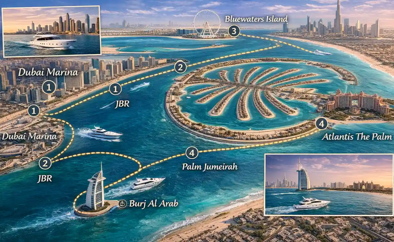 Best Routes for Dubai Private Party Yacht Cruises