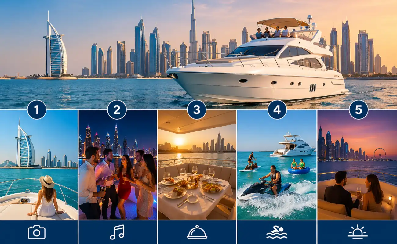 Top 5 Things to Do on a Yacht in Dubai