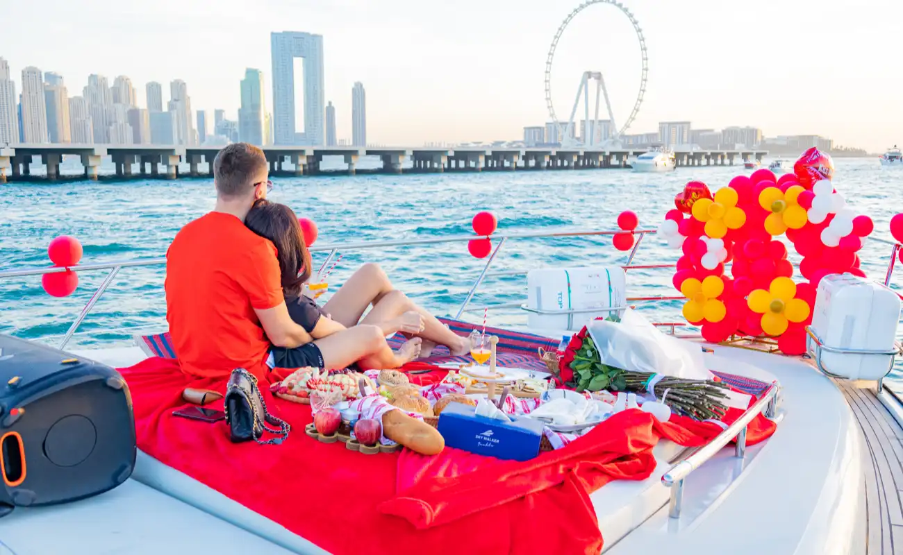 A Honeymoon on a Yacht in Dubai