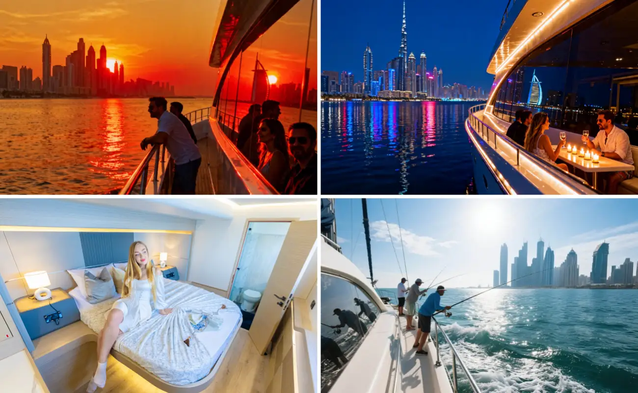 Dubai VIP Yacht Experience Types