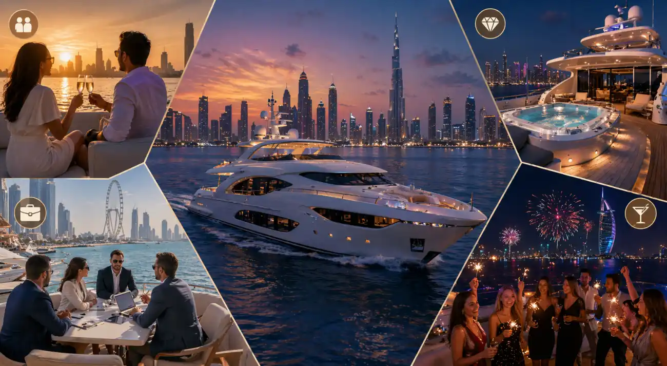 Dubai Exclusive Yacht Charter Experience for VIP Clients