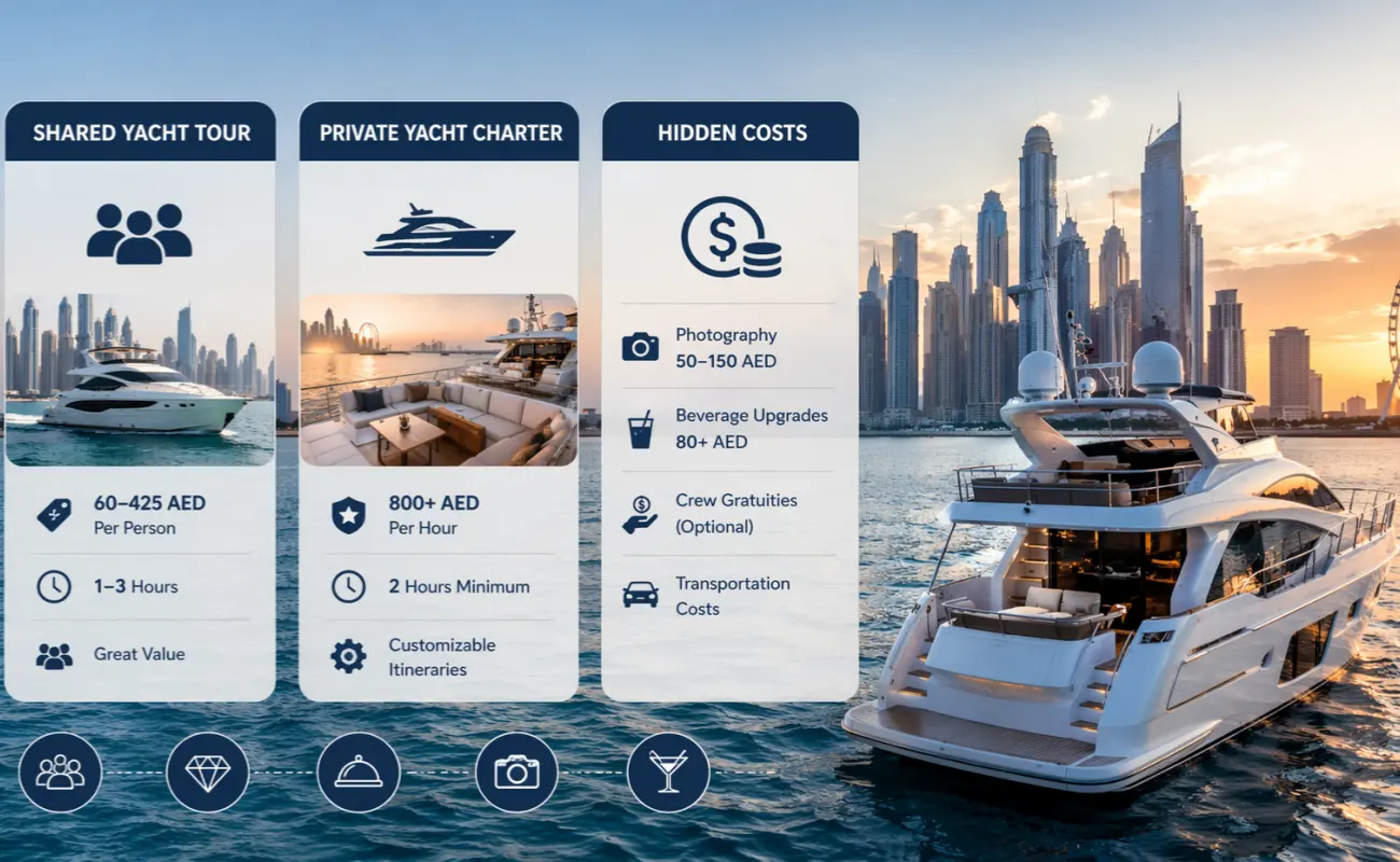 Dubai Marina Yacht Cruise Price