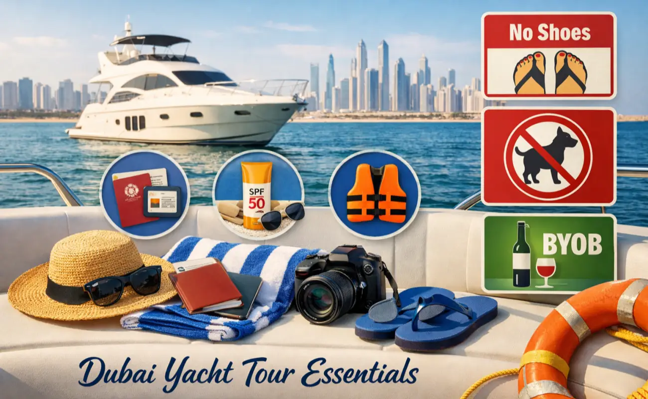 Important Notes for Dubai Yacht Tours