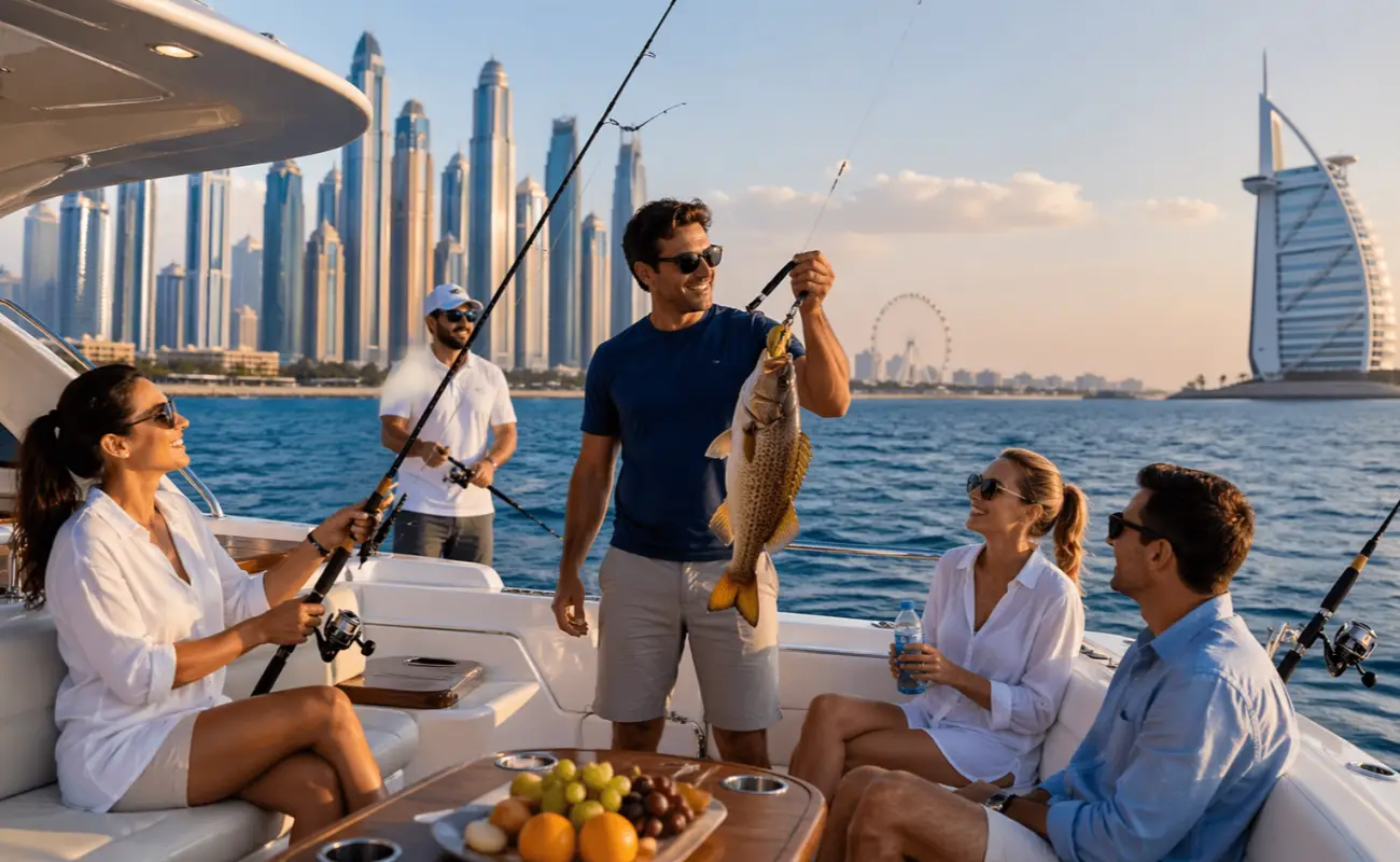 Dubai Yacht Charter Fishing Experience