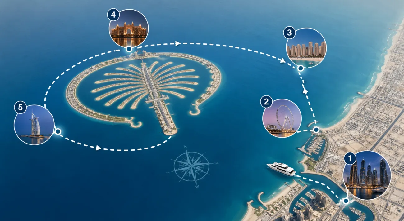 Popular Yacht Cruise Routes in Dubai Marina