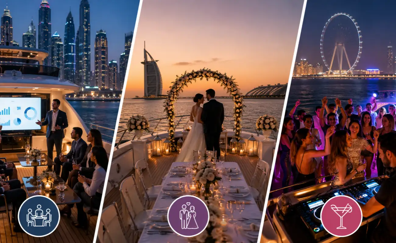Other Yacht Celebration Options in Dubai Marina