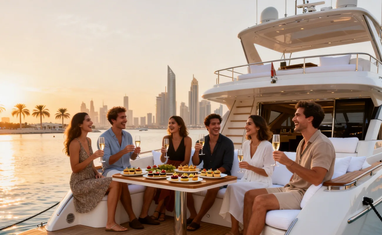 Private Yacht in Dubai for Friends Gathering
