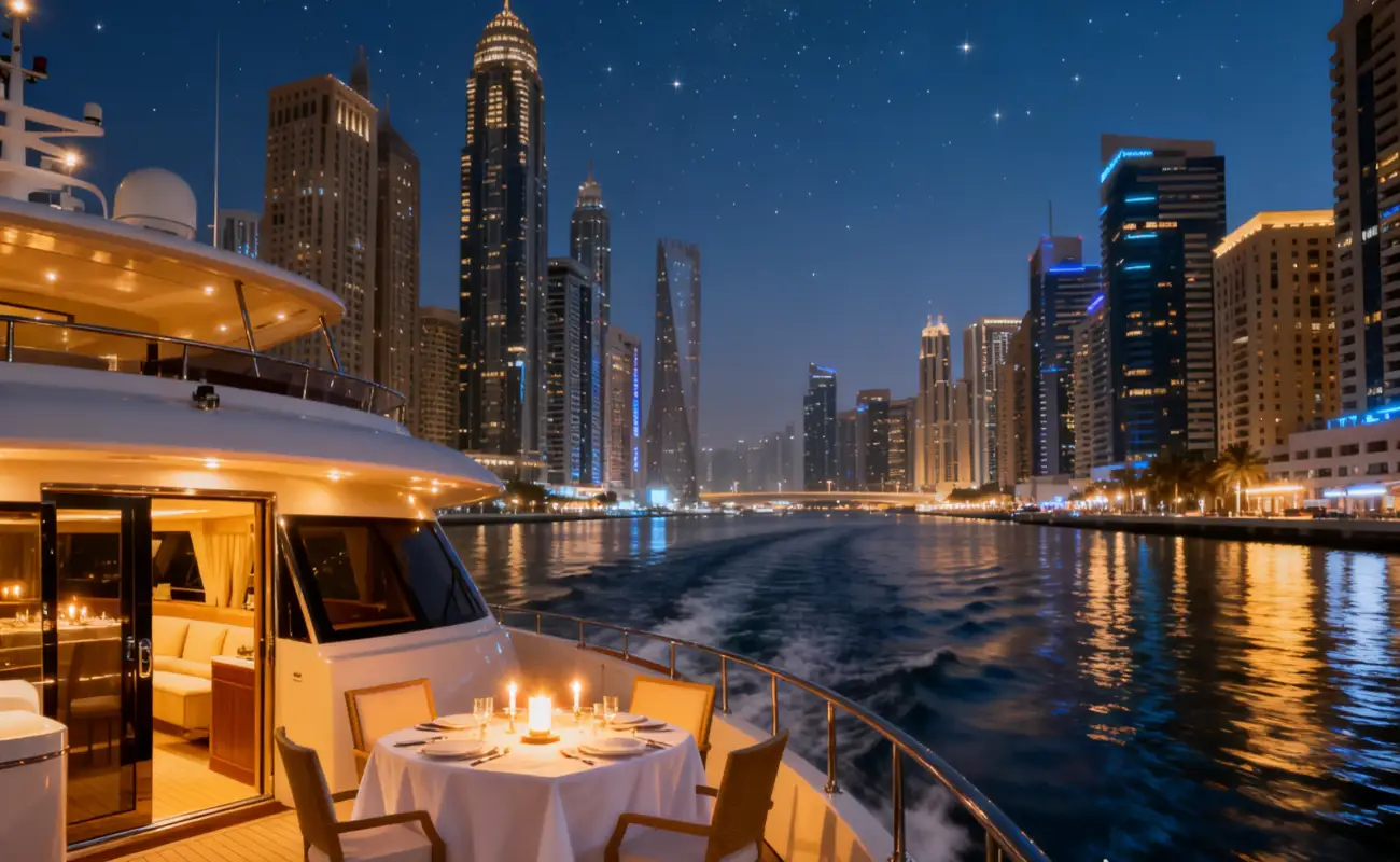 Dubai Yacht Cruise Dinner Experience