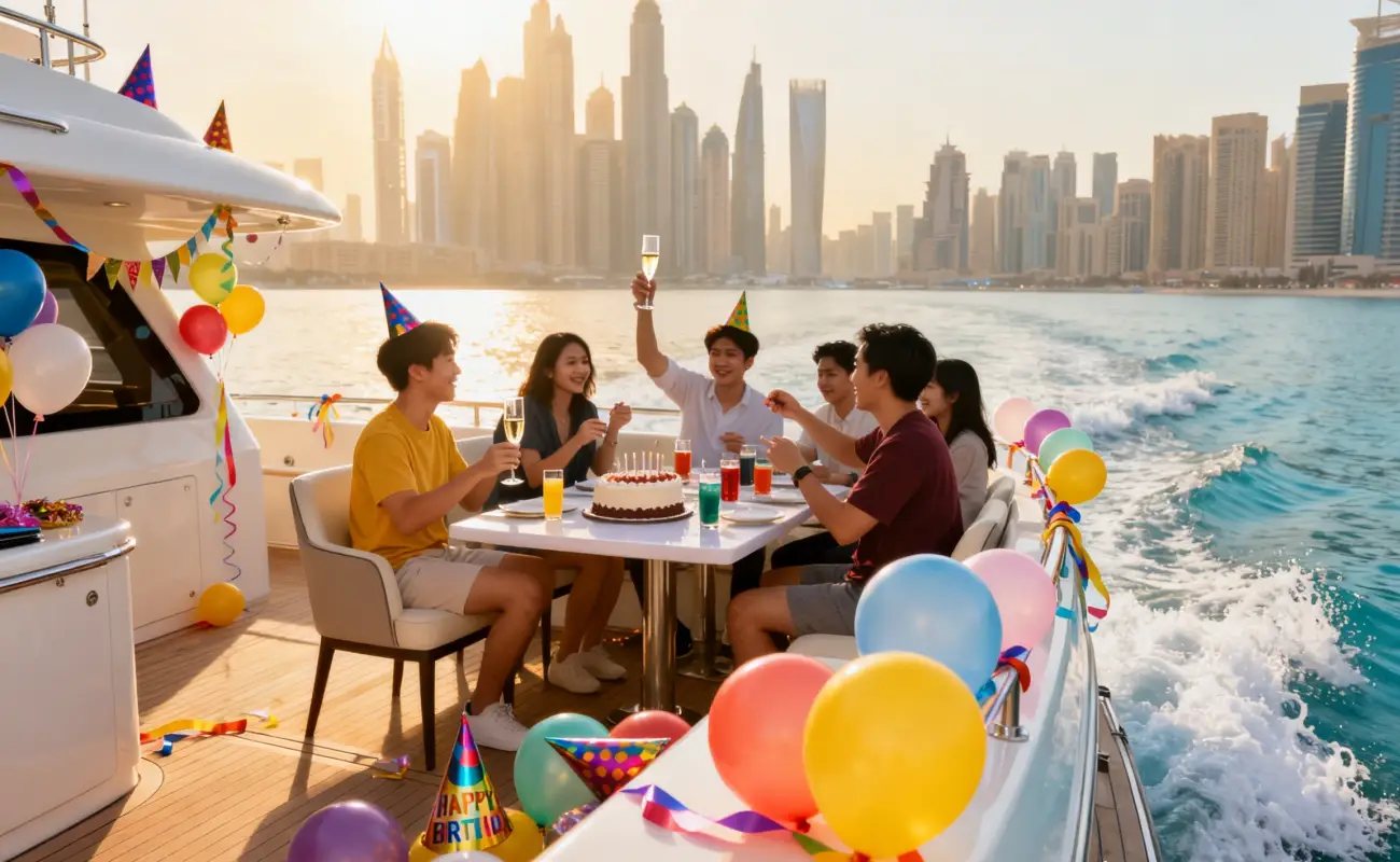 Best Private Yacht Rental Dubai Marina for Birthday Party