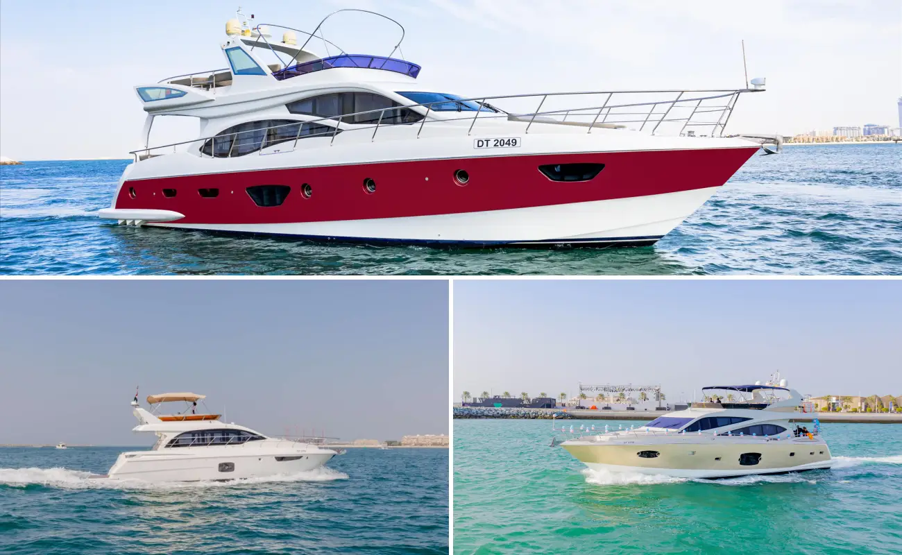 Small vs Medium vs Large Yacht for Birthday Parties in Dubai Marina