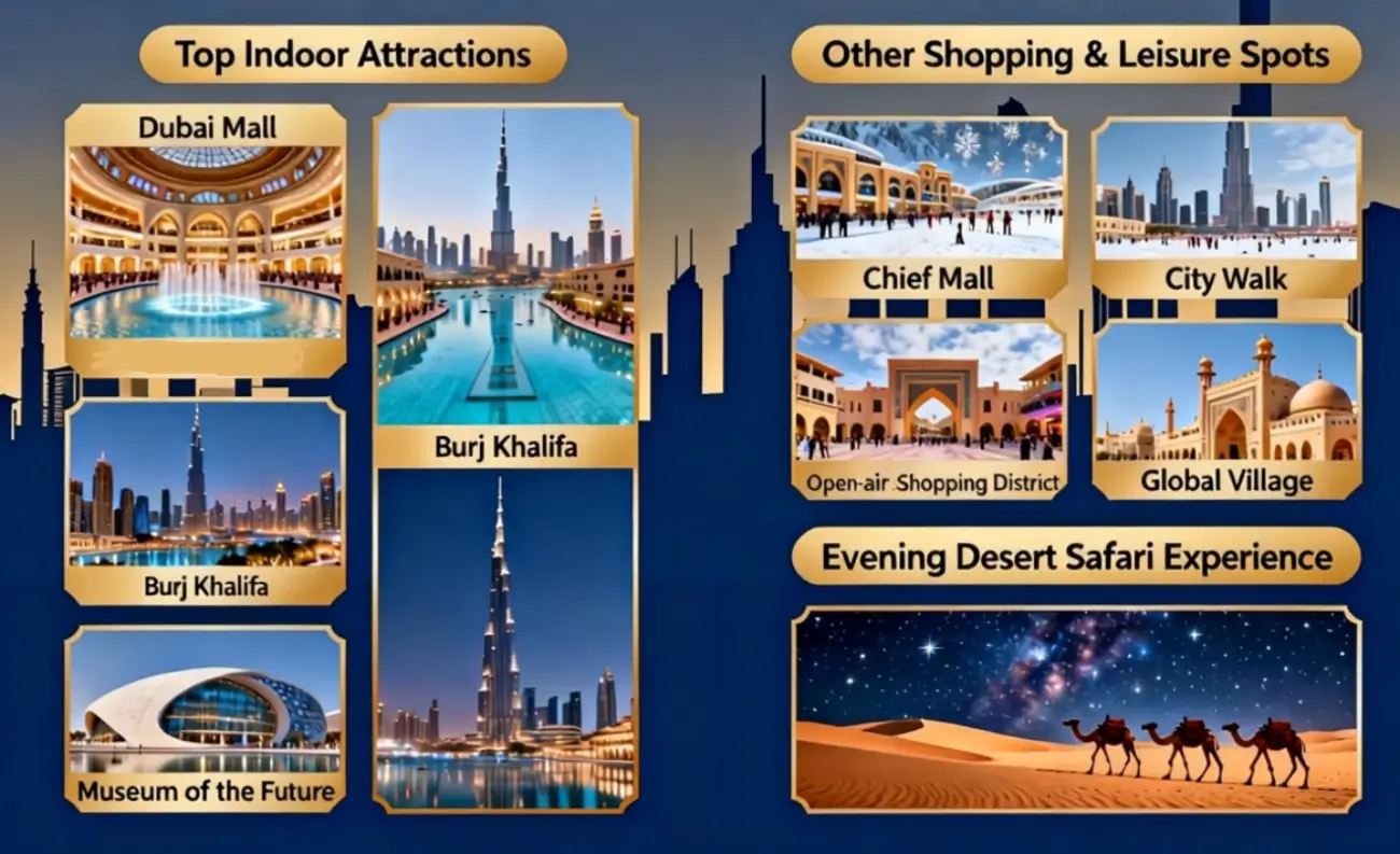 Daytime Indoor Activities + Evening Desert Safari