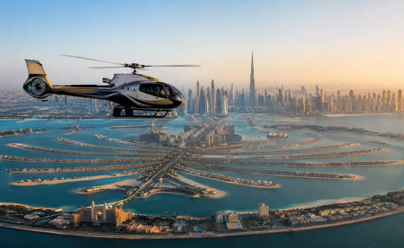 Helicopter Tour Over Dubai Skyline
