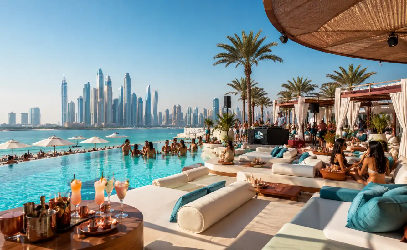 High-end Beach Club Experiences
