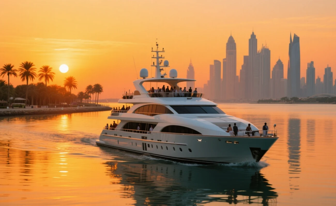 Palm Jumeirah Sunset Yacht Cruise