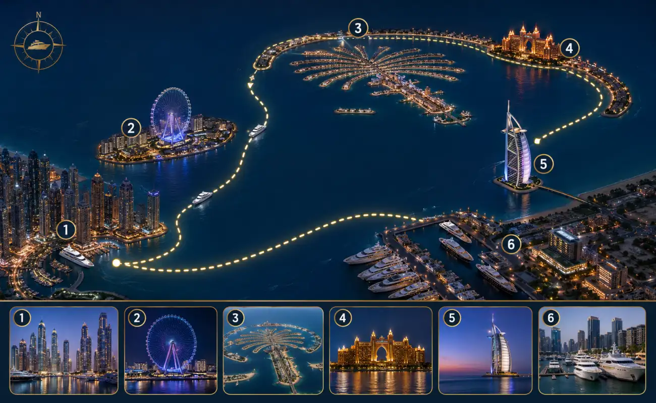 Must-See Landmarks on a Dubai Marina Luxury Tour