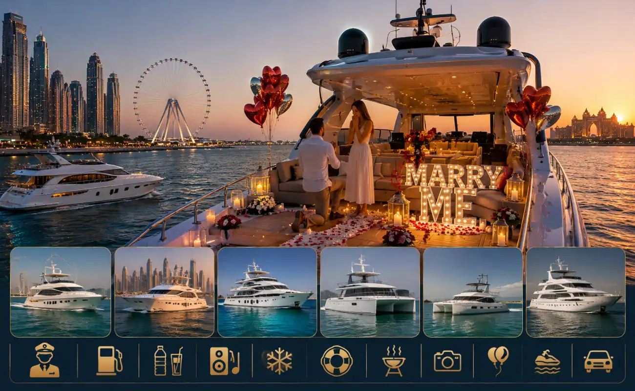 Dubai Marina Private Yacht Charter for Proposal