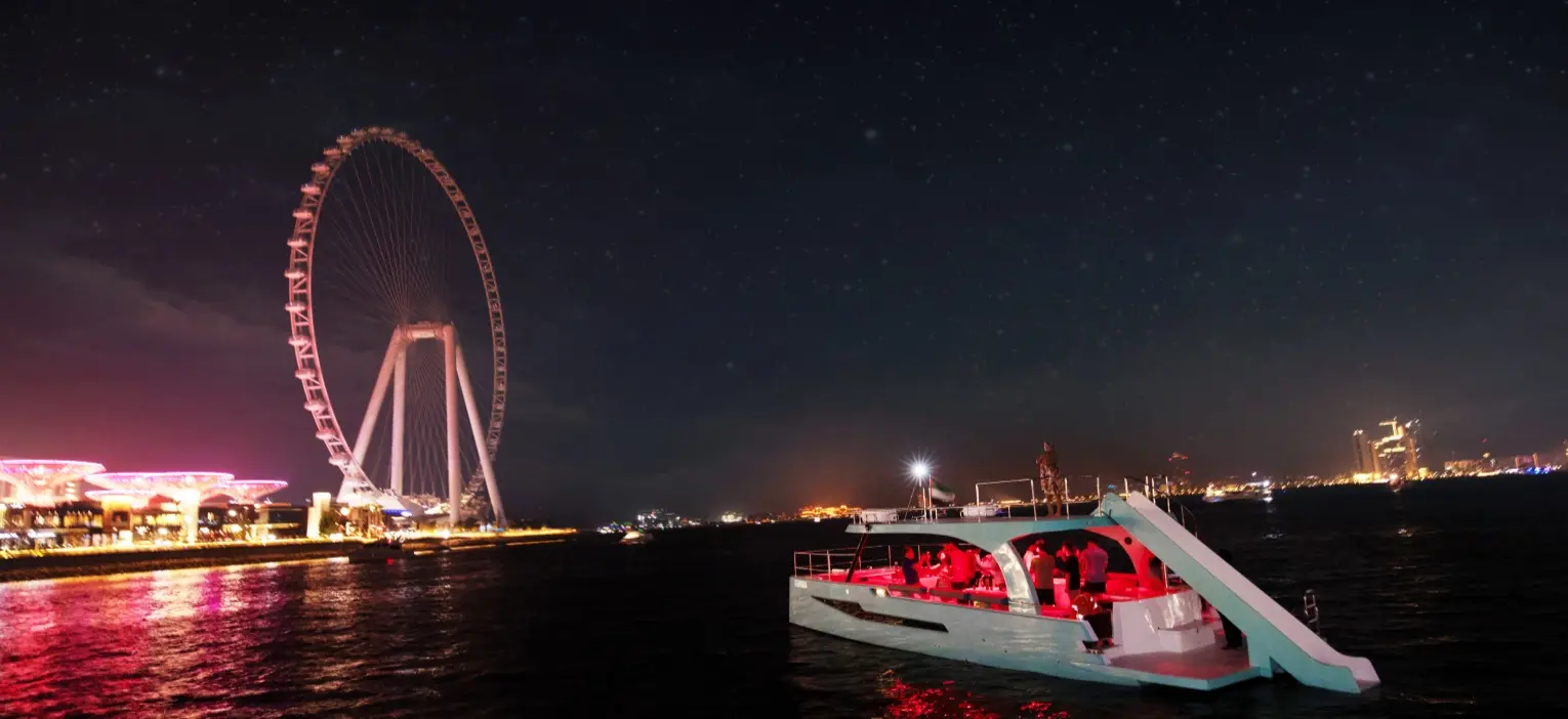 Dubai Marina Luxury Nighttime Shared Yacht Tour