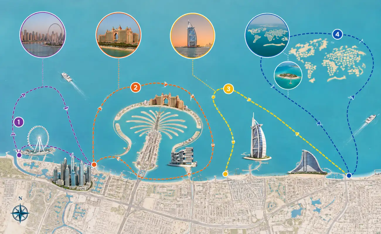 Best Yacht Cruise Routes in Dubai