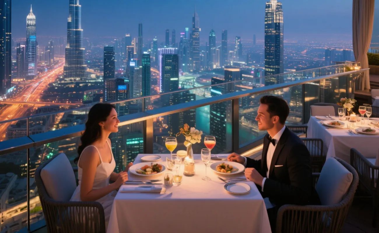 Luxury Rooftop Date Idea on Sky-High Dining