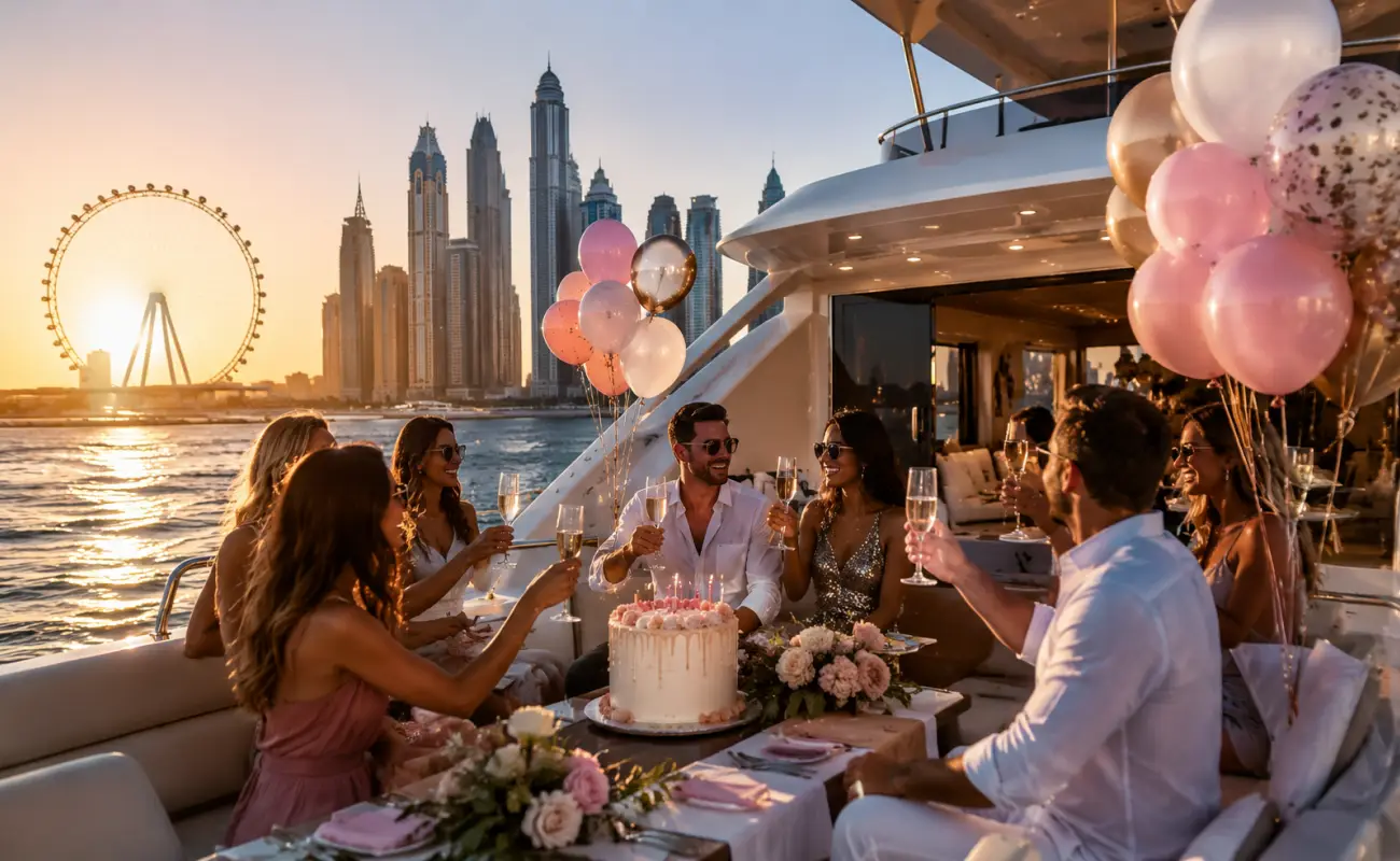 Yacht Birthday Party Dubai Private Yacht Celebration