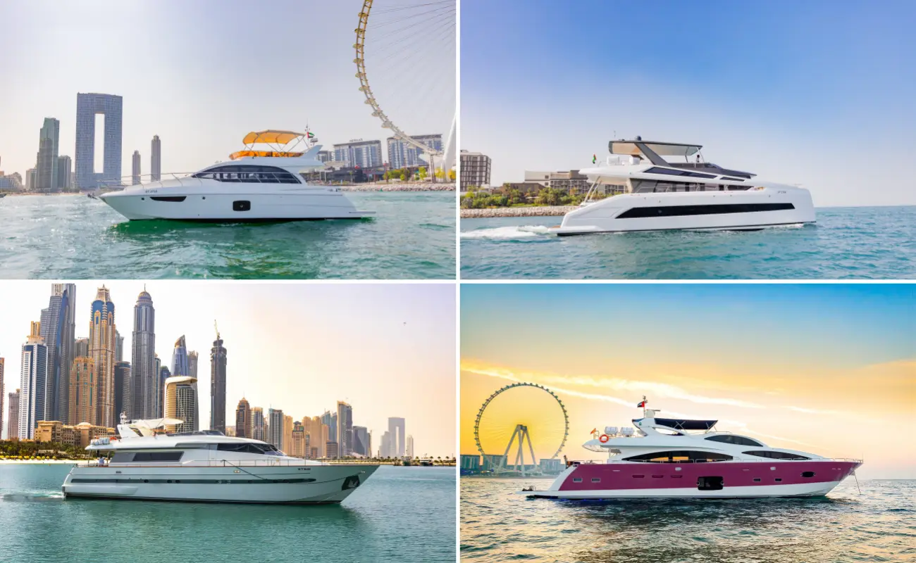 Dubai Yacht Birthday Party Yacht Sizes and Prices