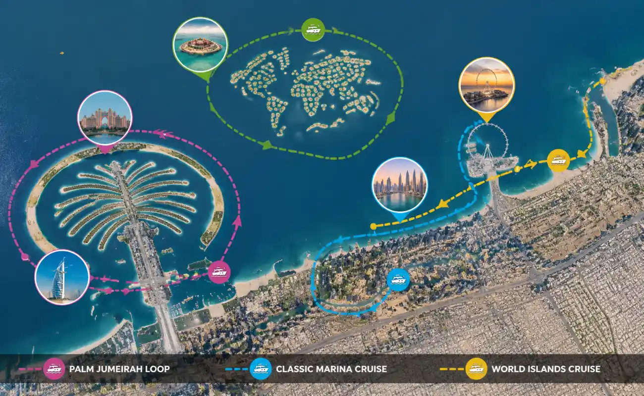 Best Yacht Cruise Routes in Dubai