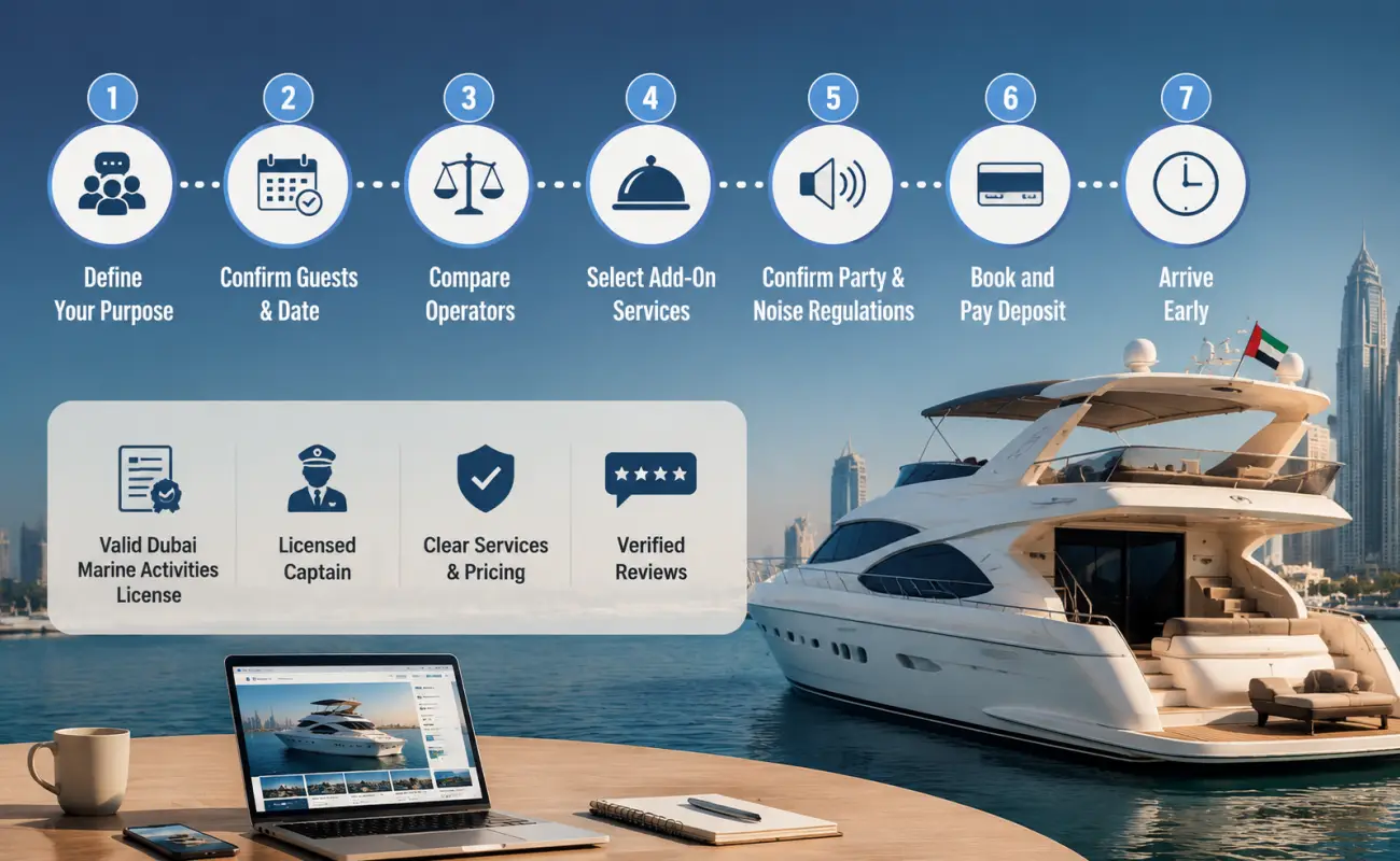 How to Book a Yacht in Dubai