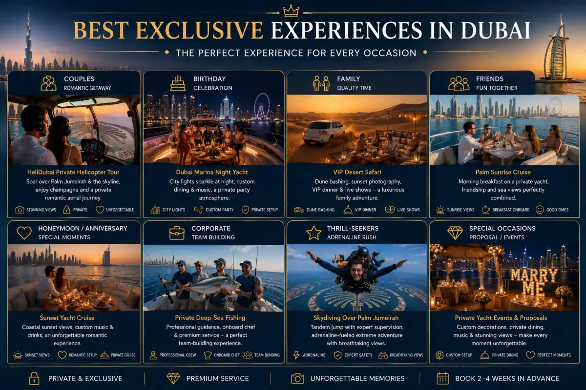 Dubai Exclusive Experiences by Occasion